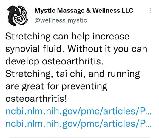 Stretching prevents osteoarthritis